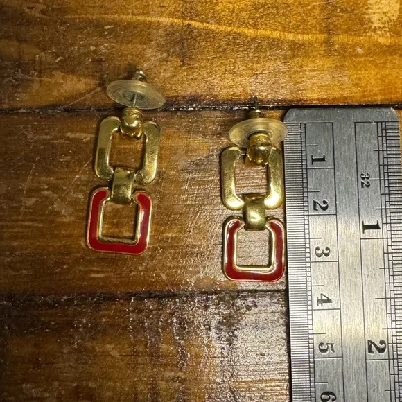 Monet Red Beaded Necklace and Earring Set - Picture 10 of 10